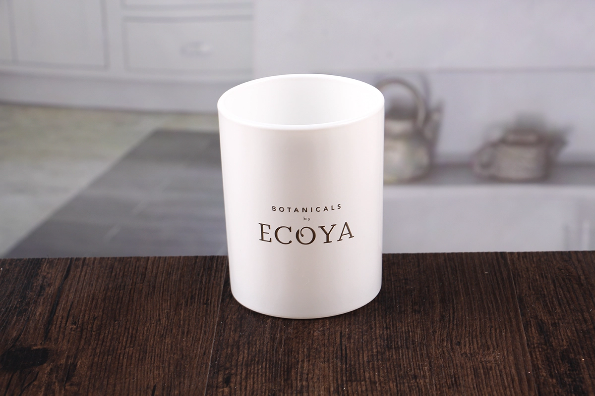 White votive candle holders