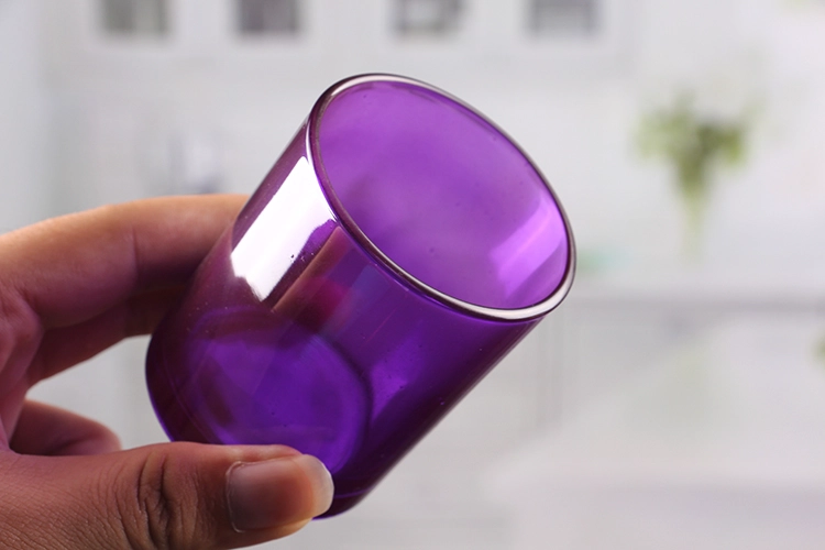 Purple candle holders