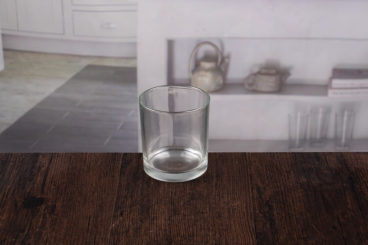 Small glass tealight candle holders