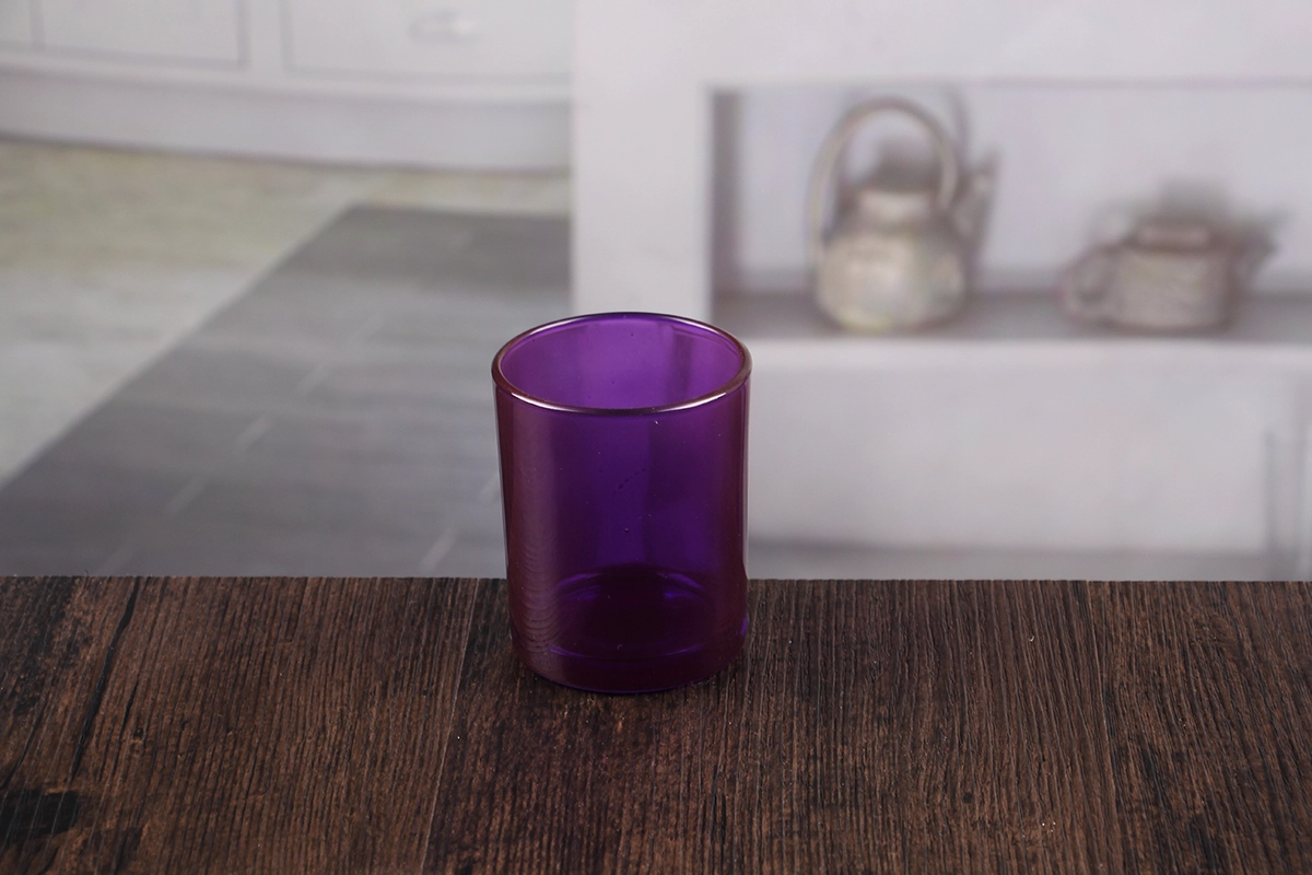 Purple candle holders