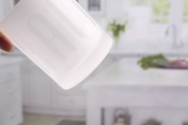 White votive holder