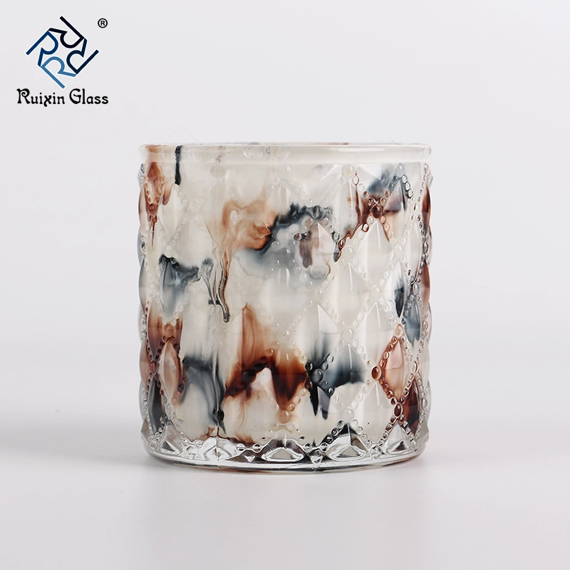 Gold rim candle holder