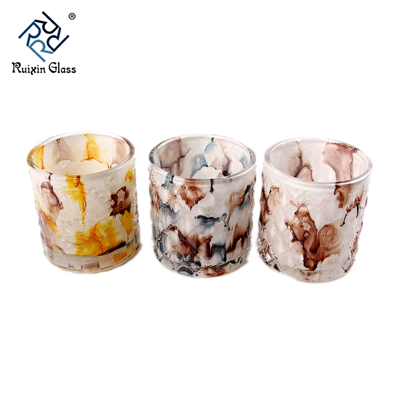 Colored ceramic candlestick
