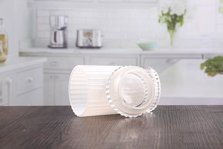 White candle jars