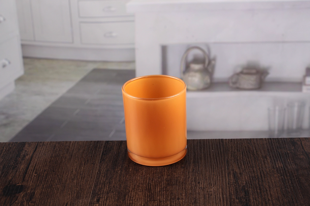 Orange candle holders