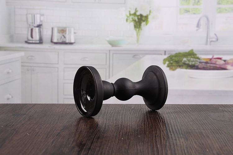 Black pillar candle holders