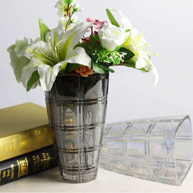 Golden glass vase