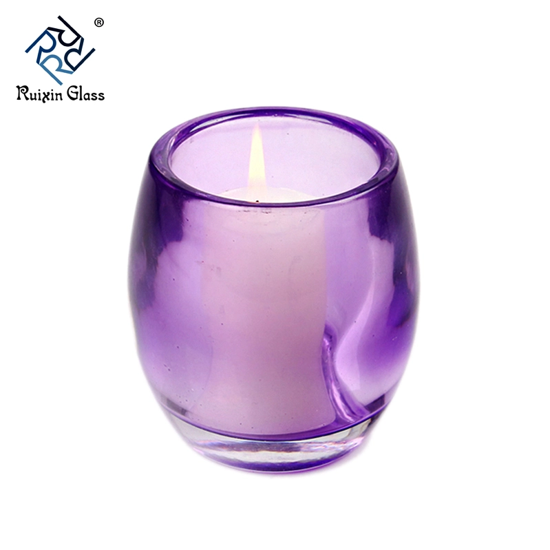 Light blue ceramic candlestick