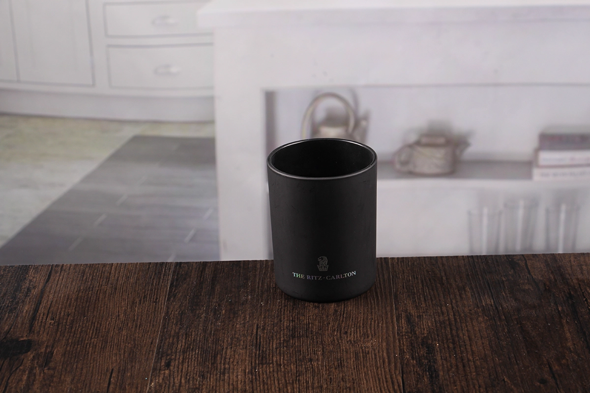 Black candle jars