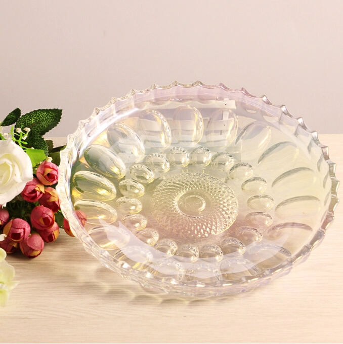 Yellow glass dish