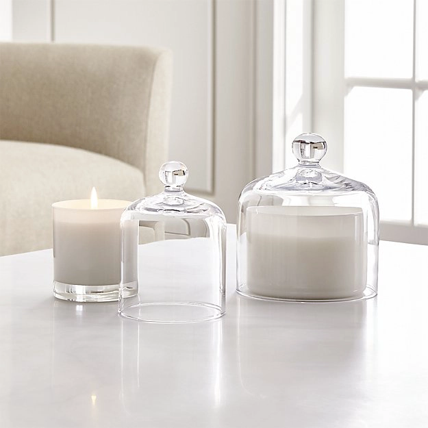 Process for making glass candlestick and candle jar