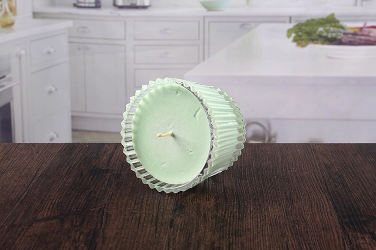 Glass bowl candle holder