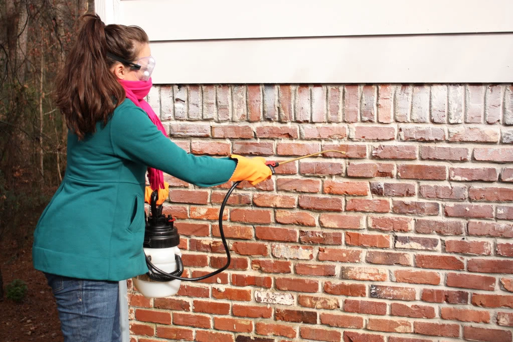 How do you clean candle wax from brick?