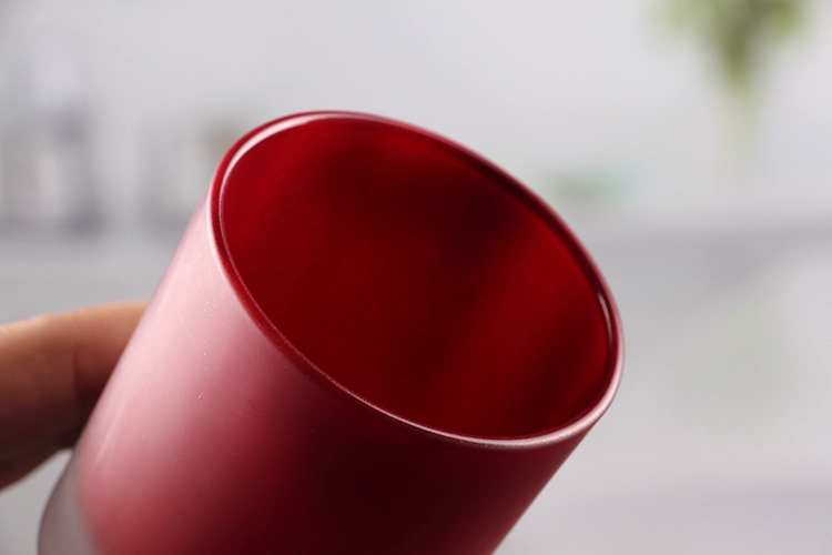 Round glass candle holders