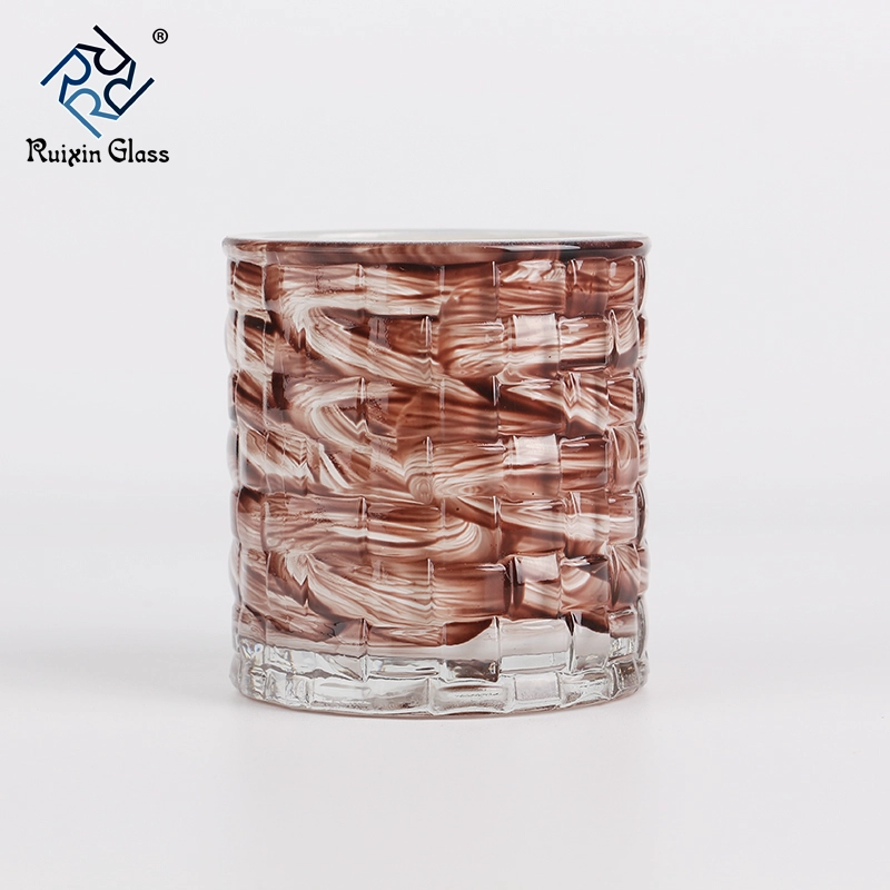 Gold rim candle holder
