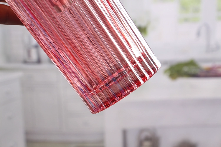 Pink candle jars