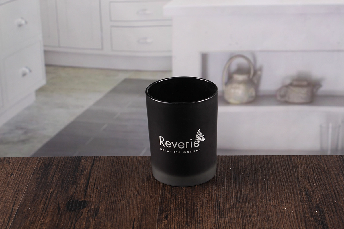 Black decorative candle holder