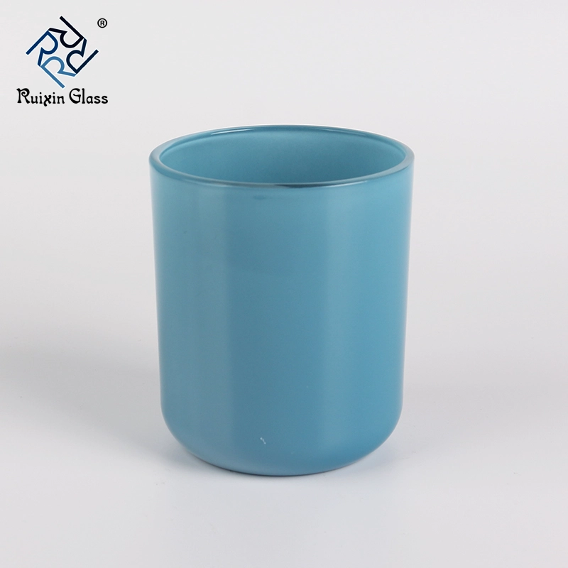 blue candle holders
