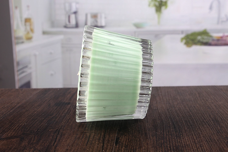 Glass bowl candle holder