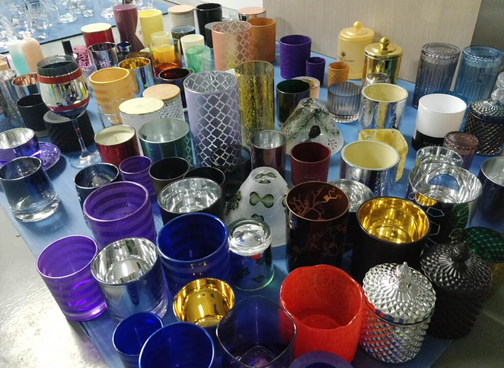 Prepare candle holder and glassware sample for exhibition 