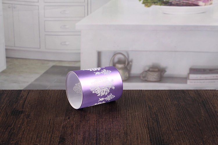 Glass candle container