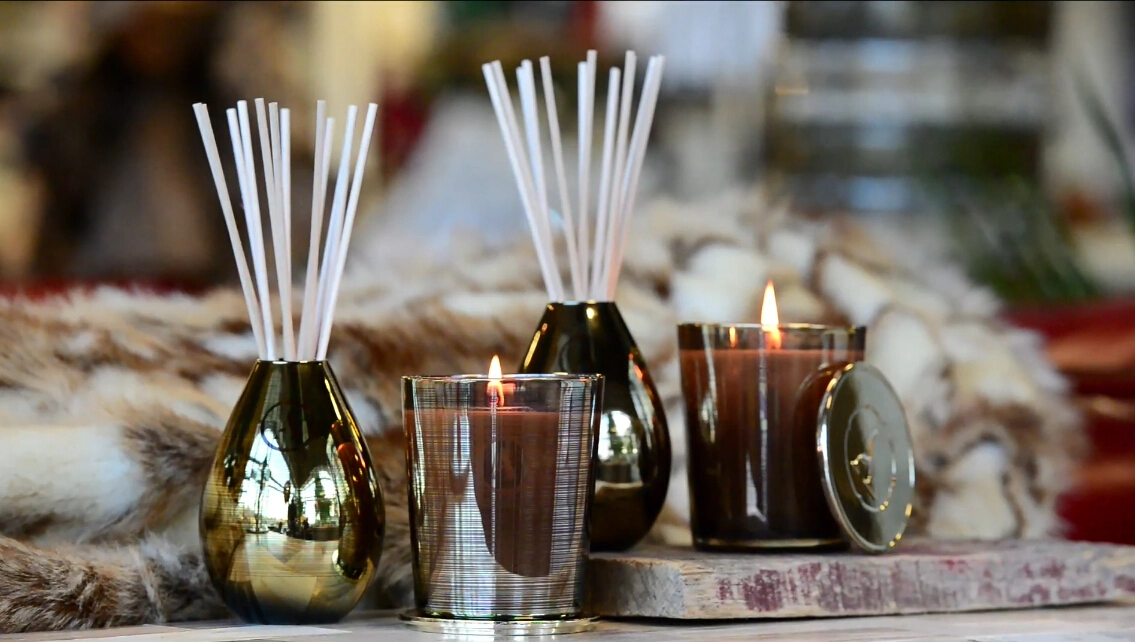 glass candlesticks
