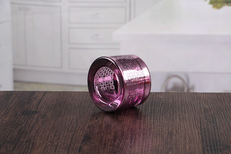 Purple thick candle holders