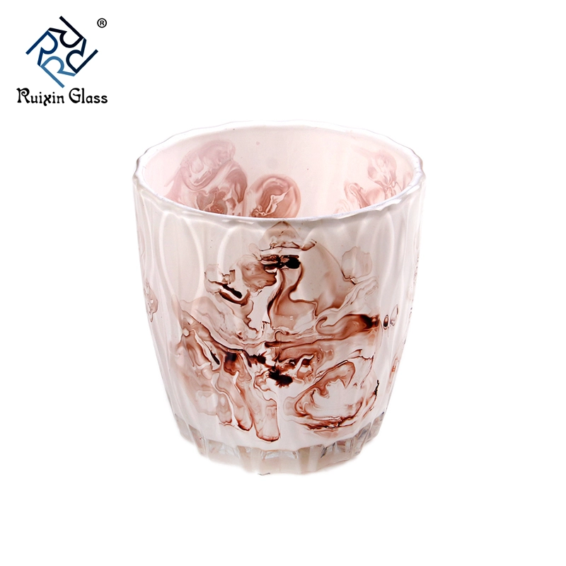 Colored ceramic candlestick