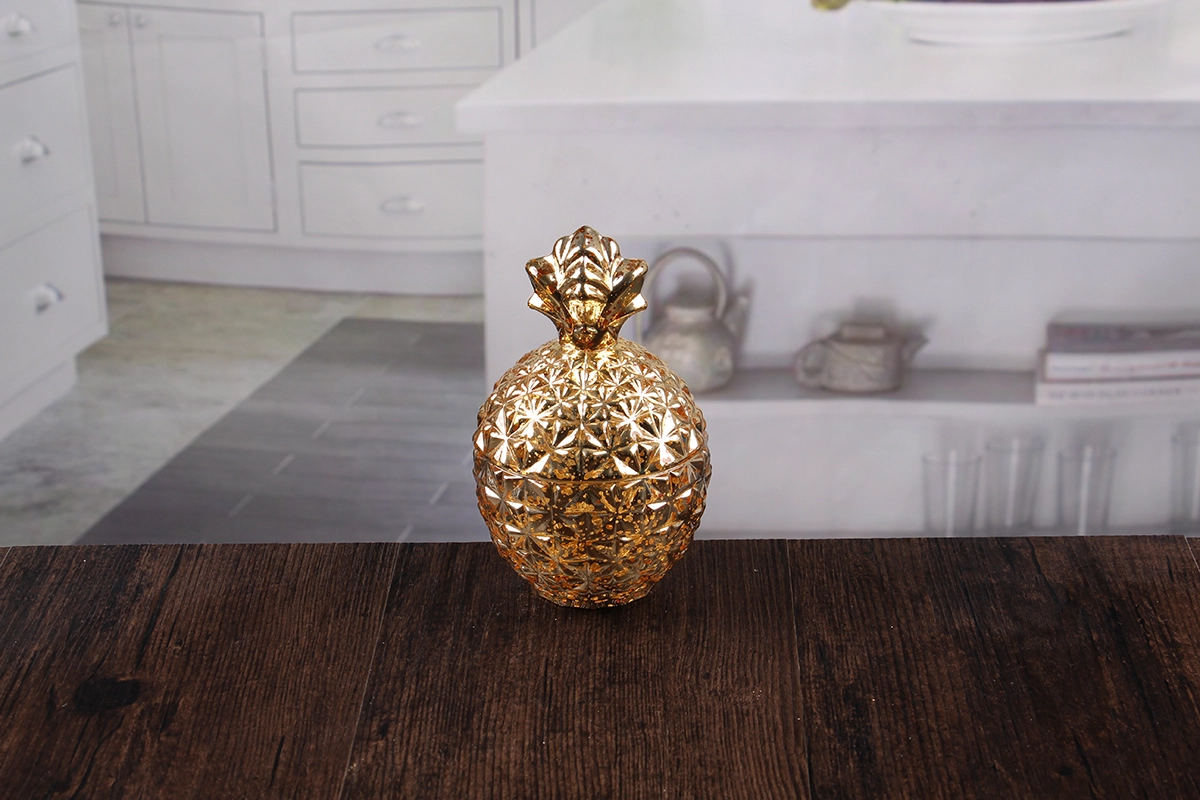 Golden candle holders
