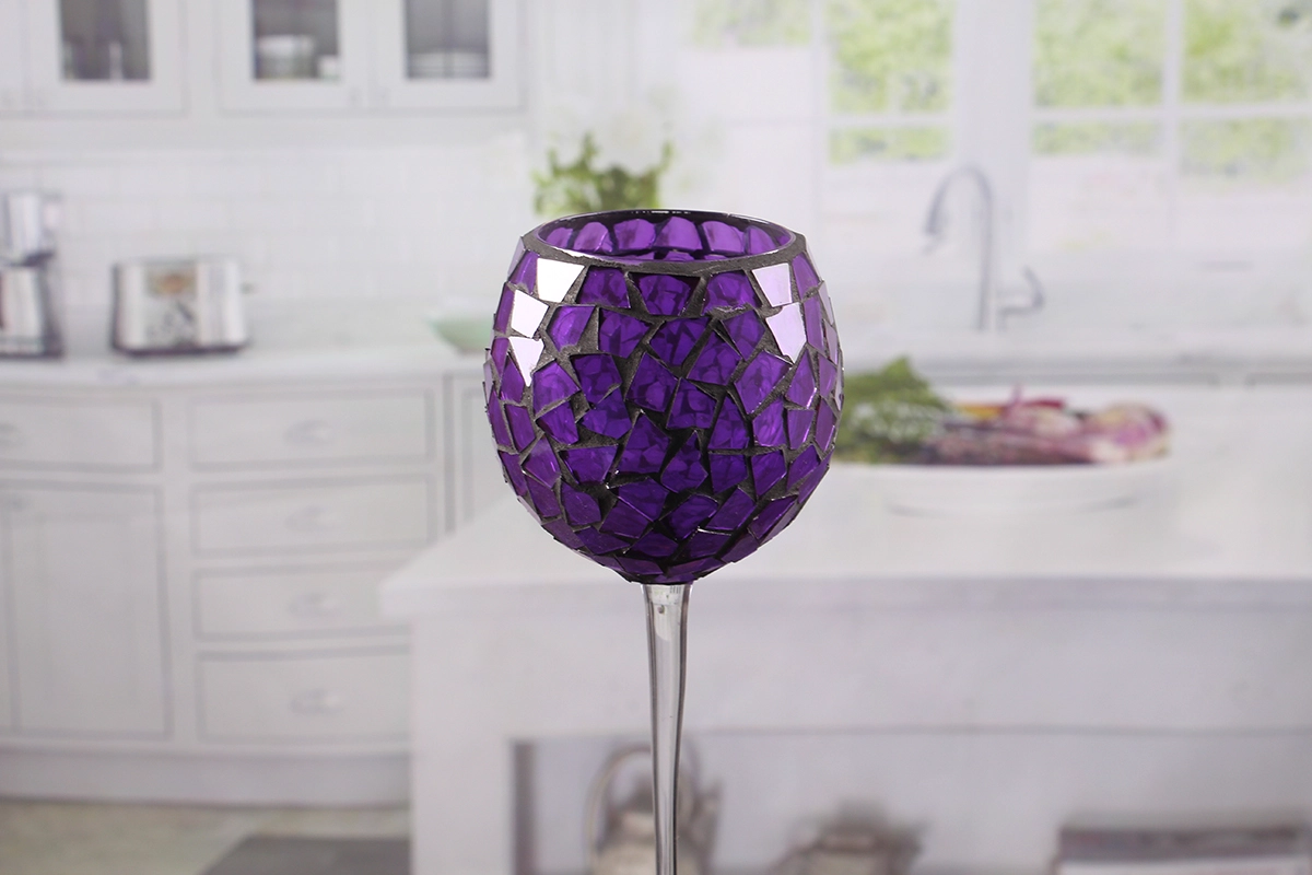 Colored glass votive holders