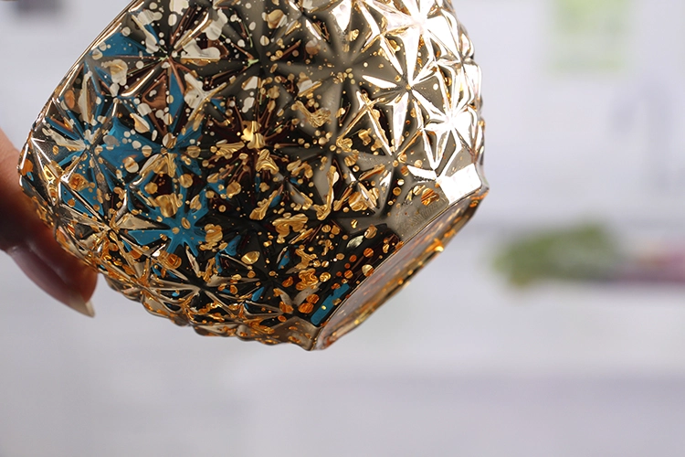 Golden candle holders