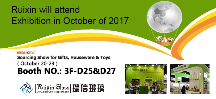 High quality glass candle holder Fair in HongKong