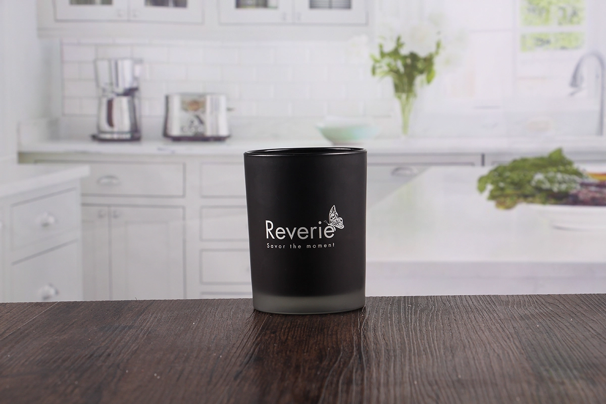 Black decorative candle holder