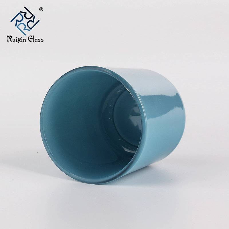 blue candle holders