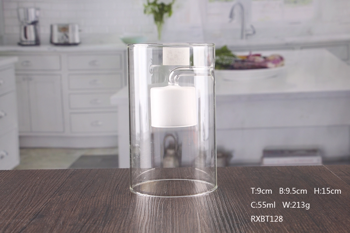 Glass hurricane candle holders