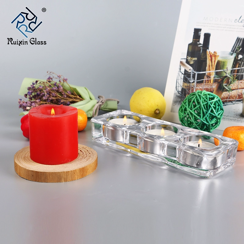 Glass bowl candle holder