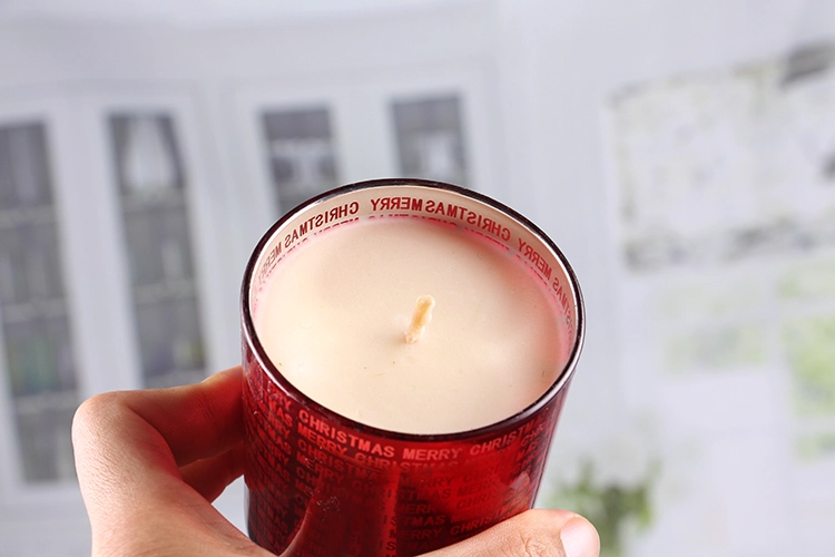 Red votive candle holders