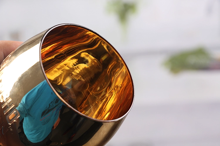 Golden decorative candlestick