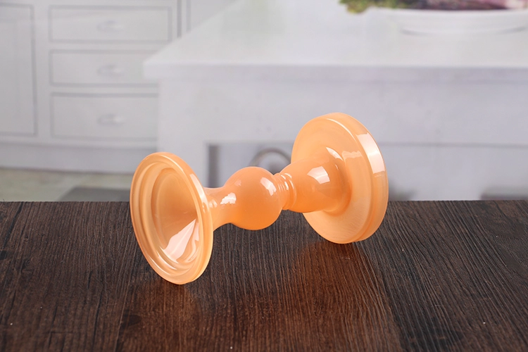 Glass tea light candle holder