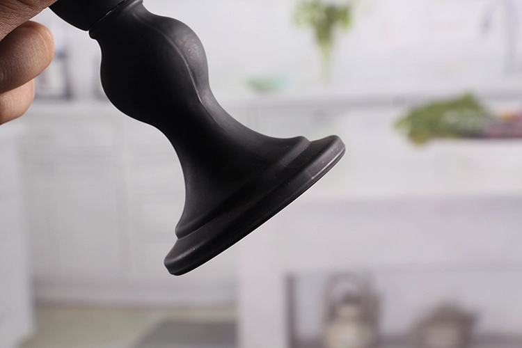 Black pillar candle holders