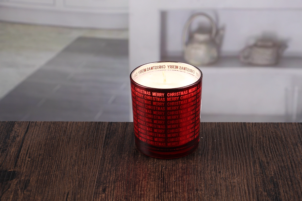 Red candle holder