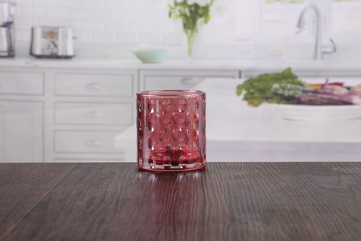 Pink candle holder