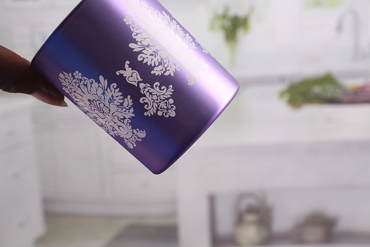 Glass candle container