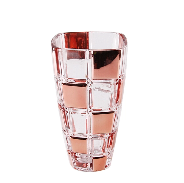 Fabrik Großhandel farbigen Glas Vase Satz von 4