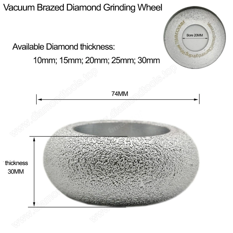 Vacuum Brazed Diamond CONVEX Wheel grinding cup wheel diamond hand profile wheel