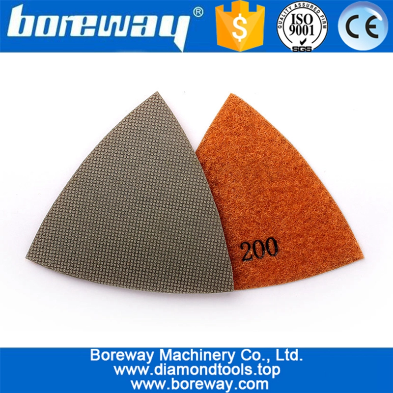 80mm Triangular Polishing Pads 5pcs Diamond Grinding Disc