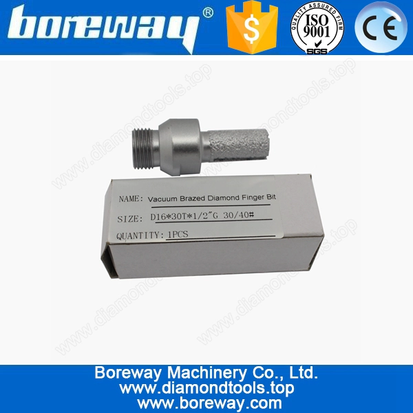 Vacuum Brazed Finger Cutter For Polishing Sink Hole D16*30T