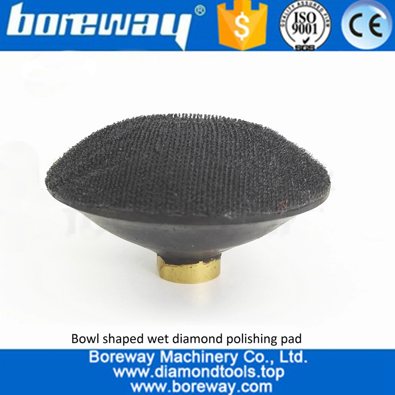 4inch convex wet diamond polishing pads with backer 03