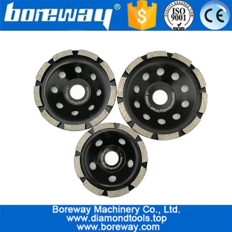 Single row diamond grinding cup wheels for concrete and stones diamond grinding wheel