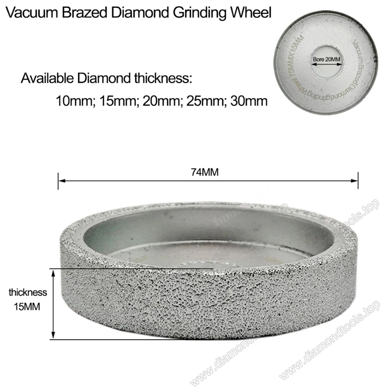 Vacuum Brazed Diamond Grinding wheel wholesale Flat Sanding Disc Diamond hand profile wheels